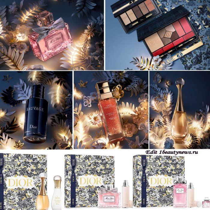 Рождественские подарочные наборы и палетки Dior Gift Sets Christmas Holiday 2021