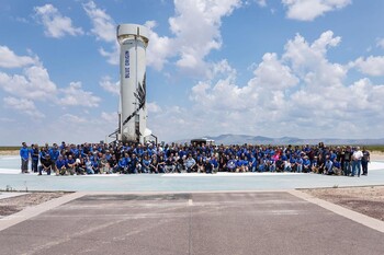 Blue Origin совершит новый суборбитальный полёт с космическими туристами