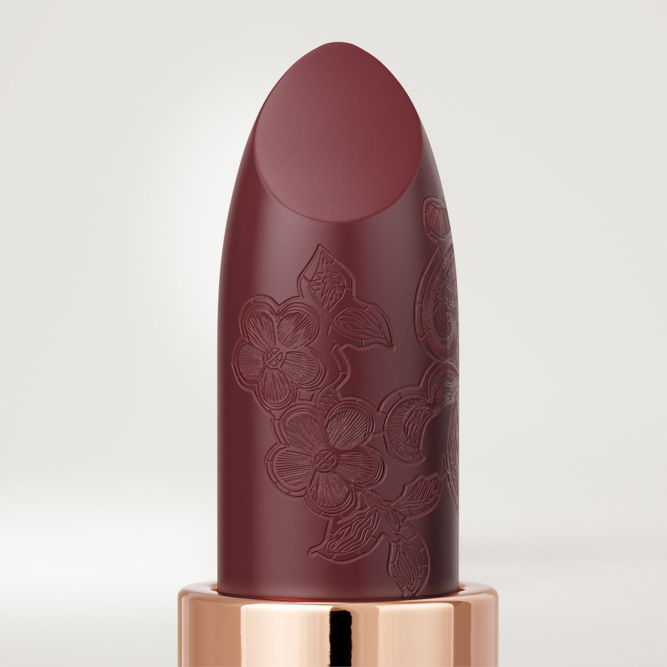 La Perla Matte Silk Lipstick 108 Plum Red - Swatches