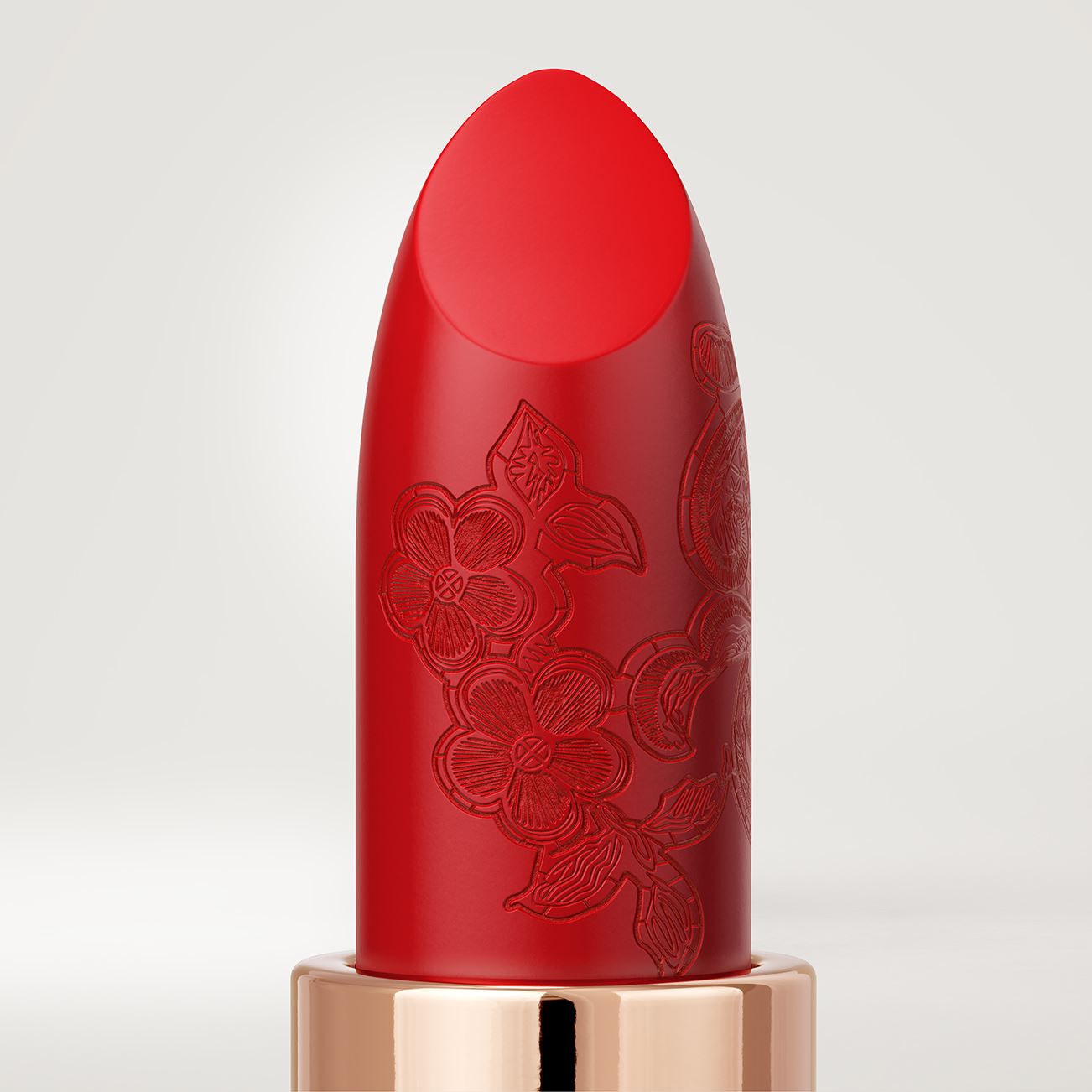 La Perla Matte Silk Lipstick 105 Poppy Red - Swatches